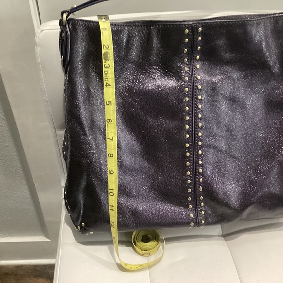 Michael Kors Purple and Gold Studded Shoulder Bag. Used not new - Picture 1 of 9
